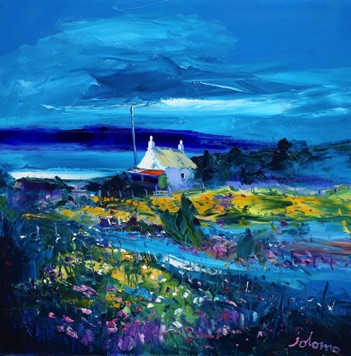 Evening Gloaming over Gigha and Kintyre 24x24